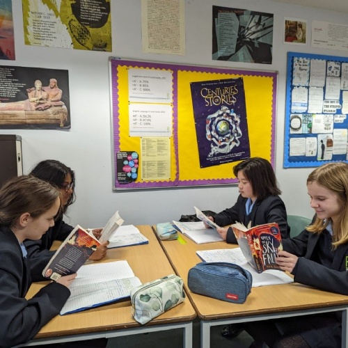 Students reading